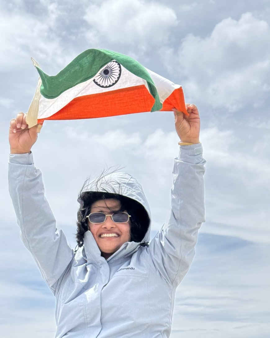 Shivangi Pathak A Young Girl From Haryana hoists Indian flag on Australia’s Mount Kosciuszko on Republic Day