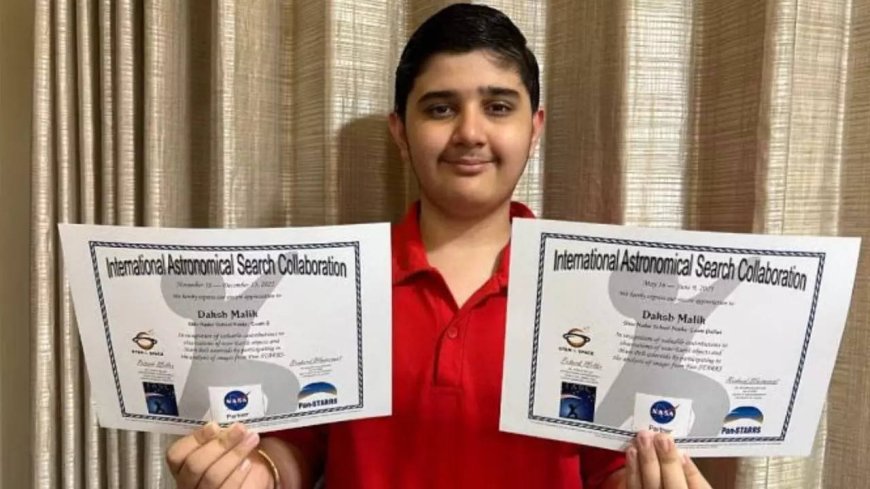 14-Year-Old Noida Boy Selected by NASA to Name Asteroid He ‘Discovered’