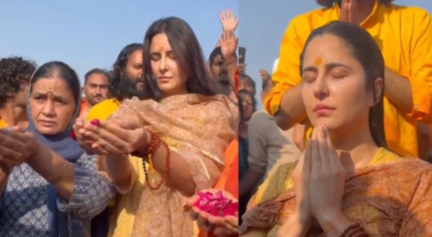 Katrina Kaif Offers Prayers and Takes a Holy Dip at Maha Kumbh